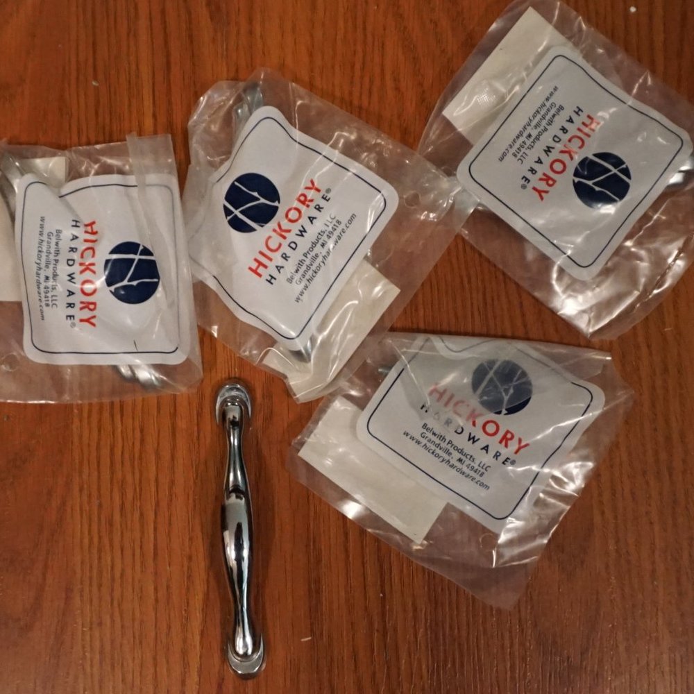 Drawer Pulls Hickory Hardware 4x  3"  Chrome Eclipse